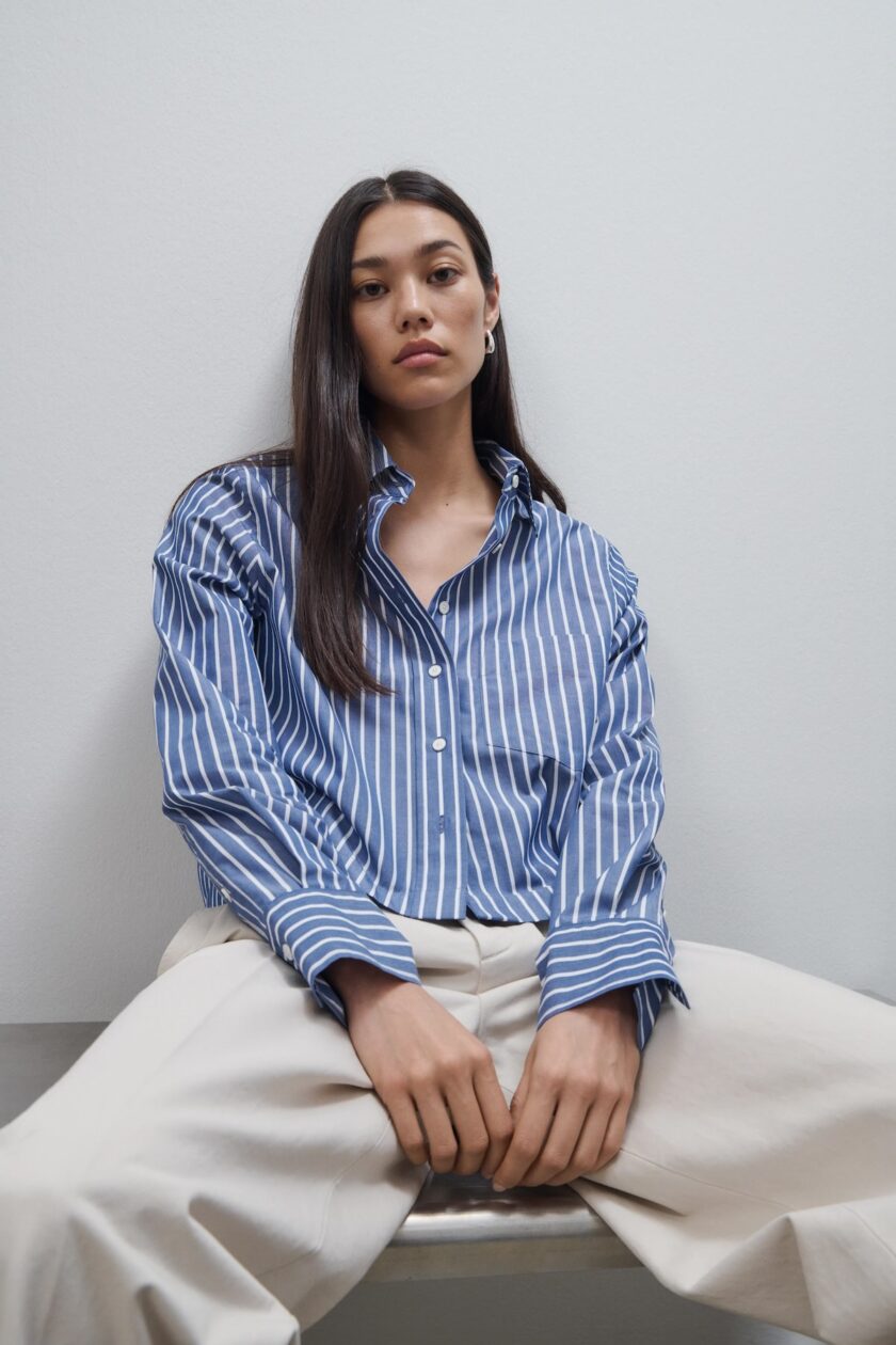 Blusa corta confeccionada en algodón orgánic CLOSED - Imagen 2