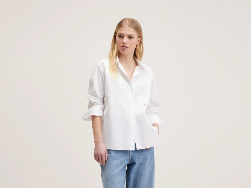 CAMISA  COLOR BLANCO BEELEROSE
