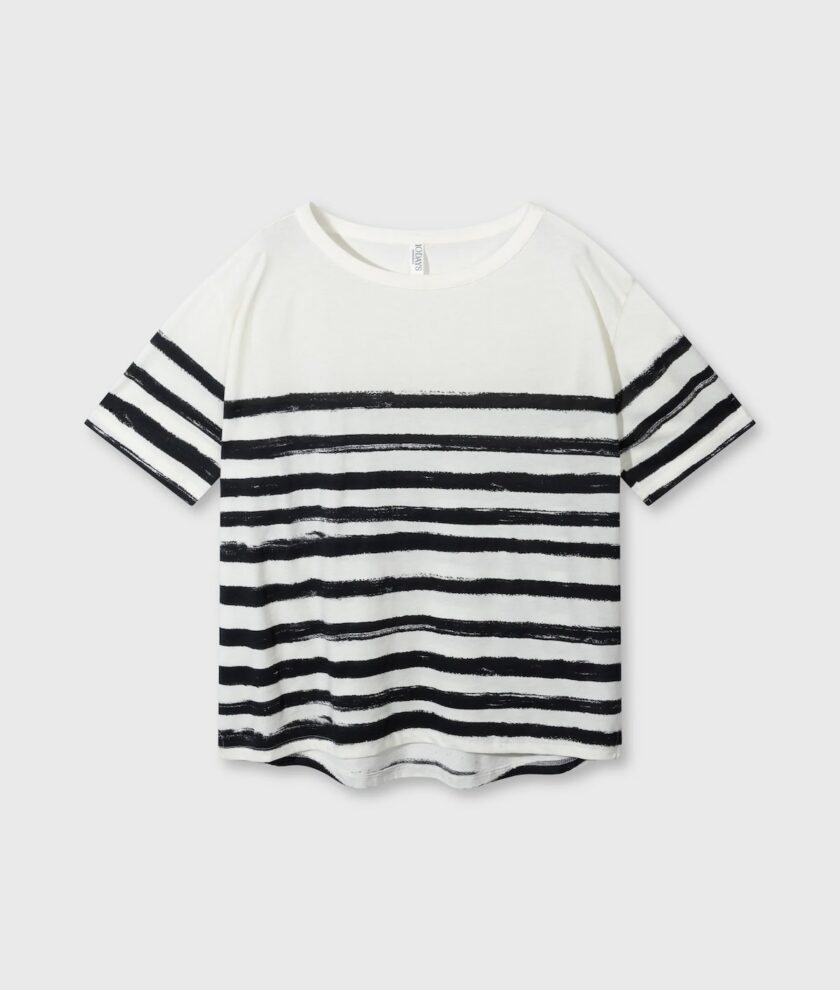 CAMISETA PINTADA A RAYAS 10DAYS - Imagen 3