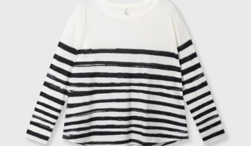 CAMISETA DE MANGA LARGA CON RAYAS PINTADAS 10DAYS
