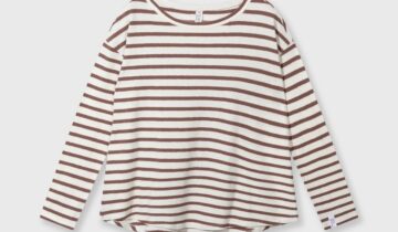 CAMISETA DE MANGA LARGA DE LINO A RAYAS 10DAYS