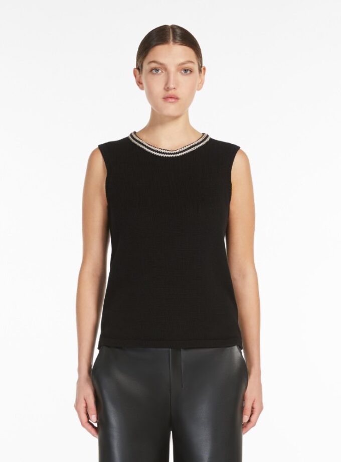 Top de hilado de algodón MAX MARA