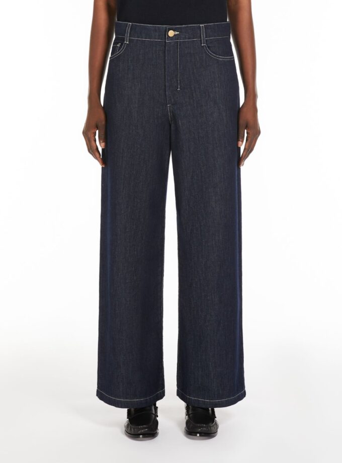 Vaqueros de pernera ancha de denim MAX MARA