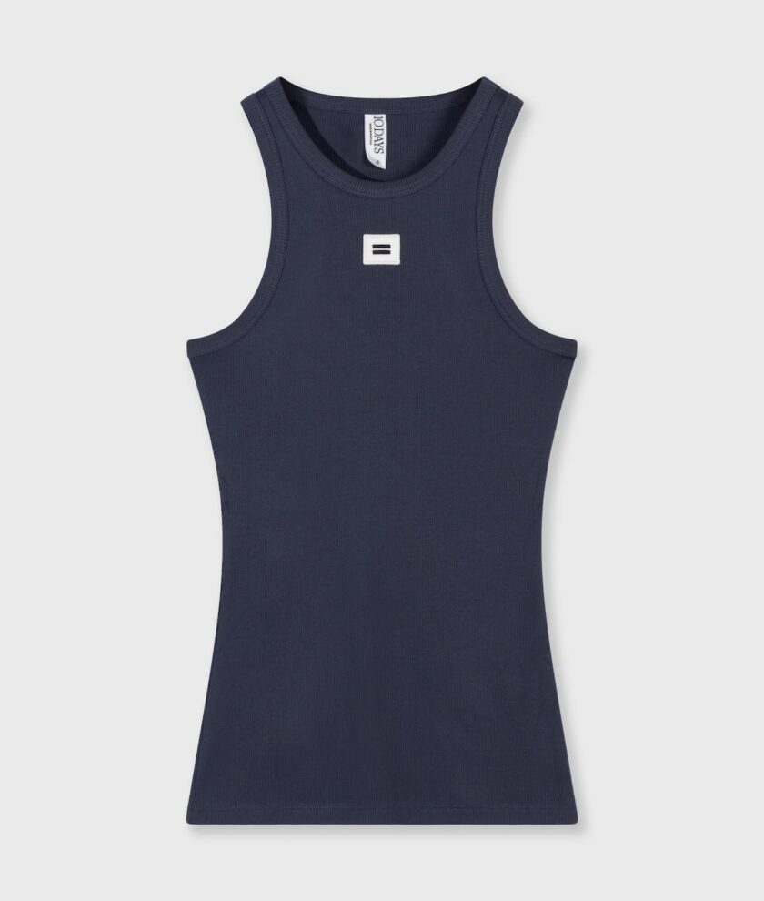 Camiseta sin mangas de canalé 10DAYS - Imagen 3