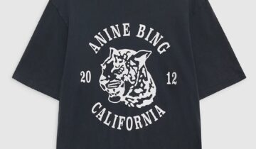 CAMISETA  COLOR WASHED  CHARCOAL ANINE BING