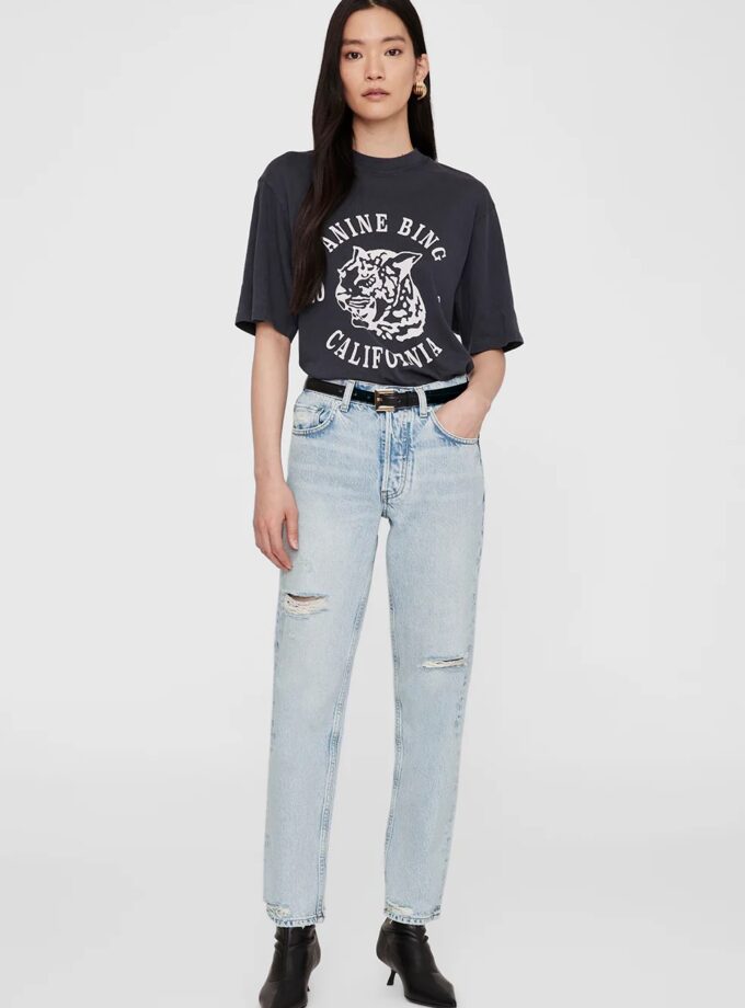 CAMISETA  COLOR WASHED  CHARCOAL ANINE BING