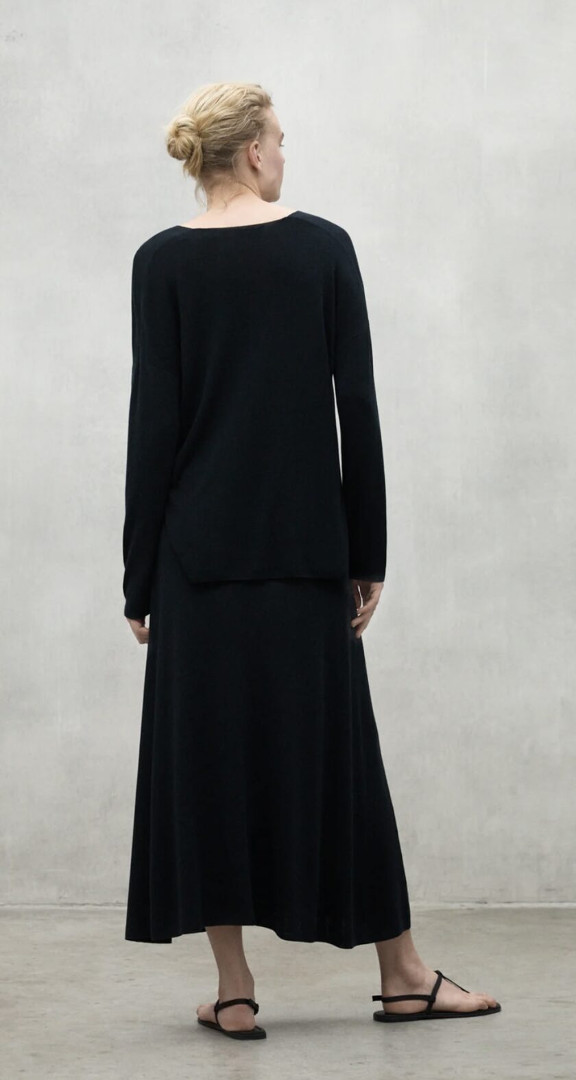 Jersey Gracili negro ECOALF - Imagen 3