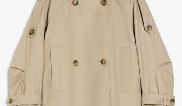 Gabardina con cuello redondo de sarga impermeable MAX MARA