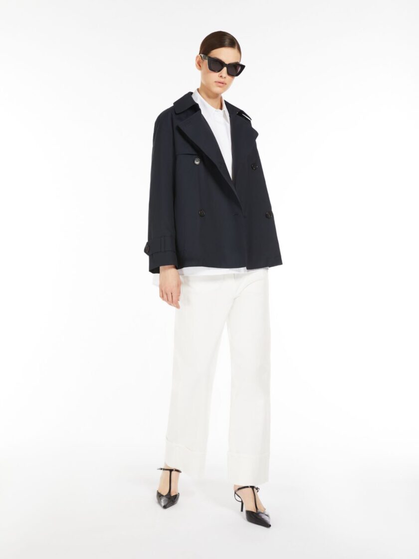 Gabardina corta de sarga impermeable MAX MARA - Imagen 2