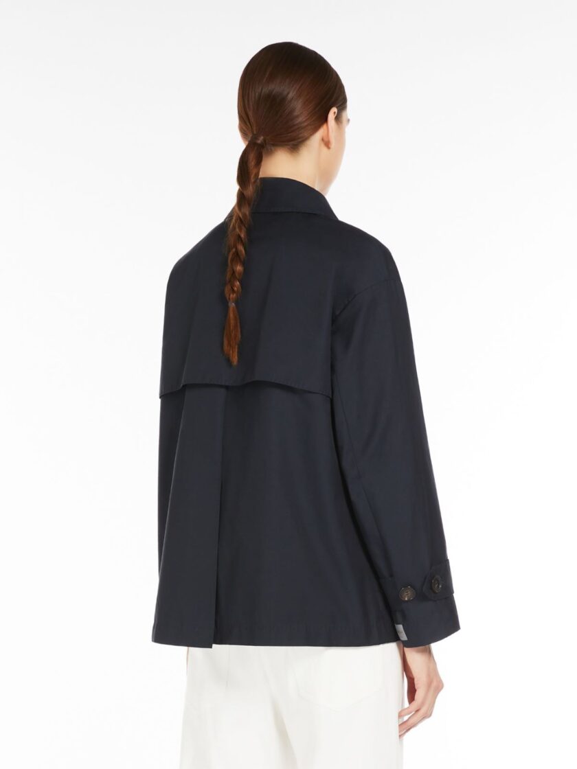 Gabardina corta de sarga impermeable MAX MARA - Imagen 3
