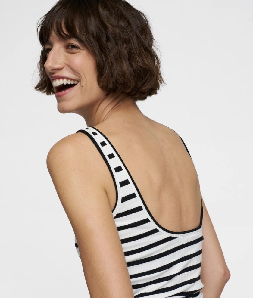 ballet top back scoop stripes 10DAYS - Imagen 3