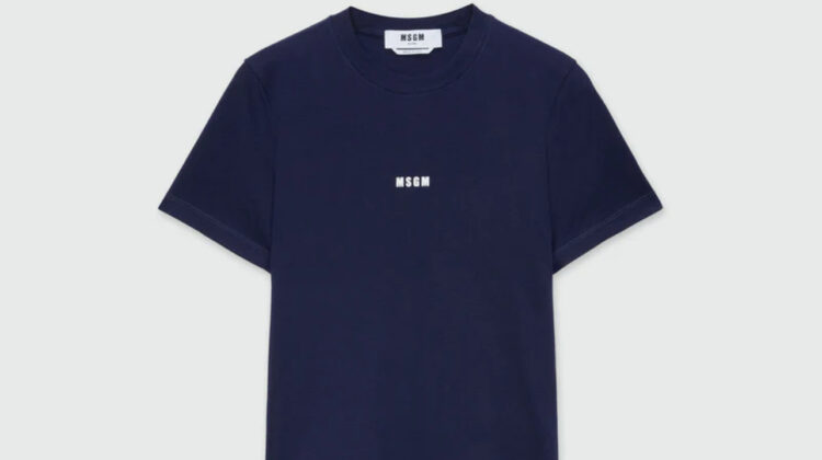 CAMISETA  COLOR AZUL MARINO MSGM