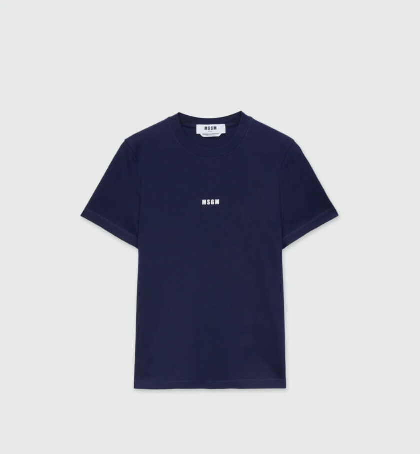 CAMISETA  COLOR AZUL MARINO MSGM