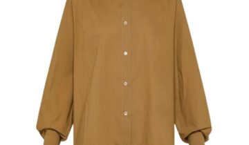 Camisa básica de corte cuadrado en popelina de algodón BCI FORTE-FORTE