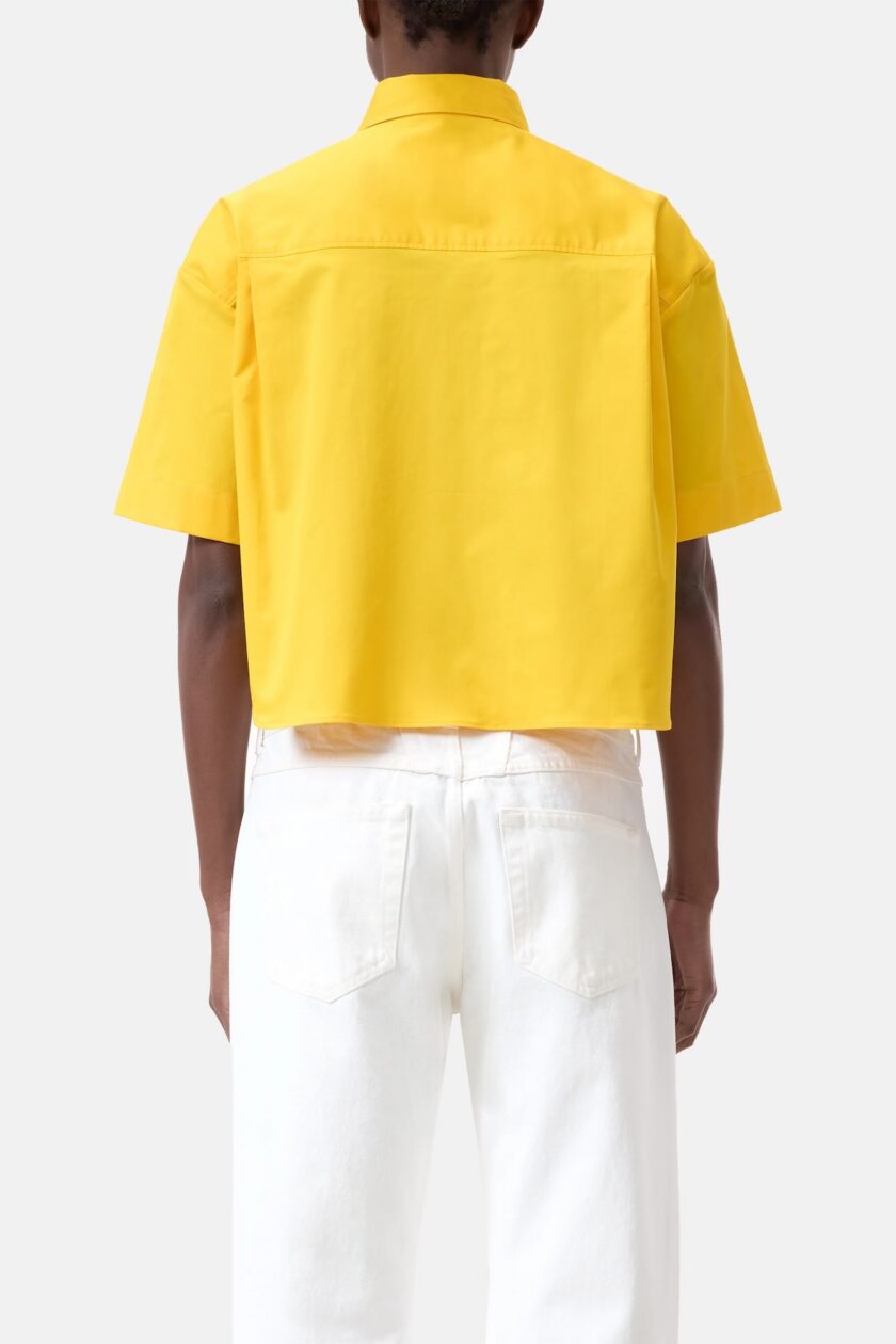 Blusa corta confeccionada en popelina de algodón CLOSED - Imagen 3