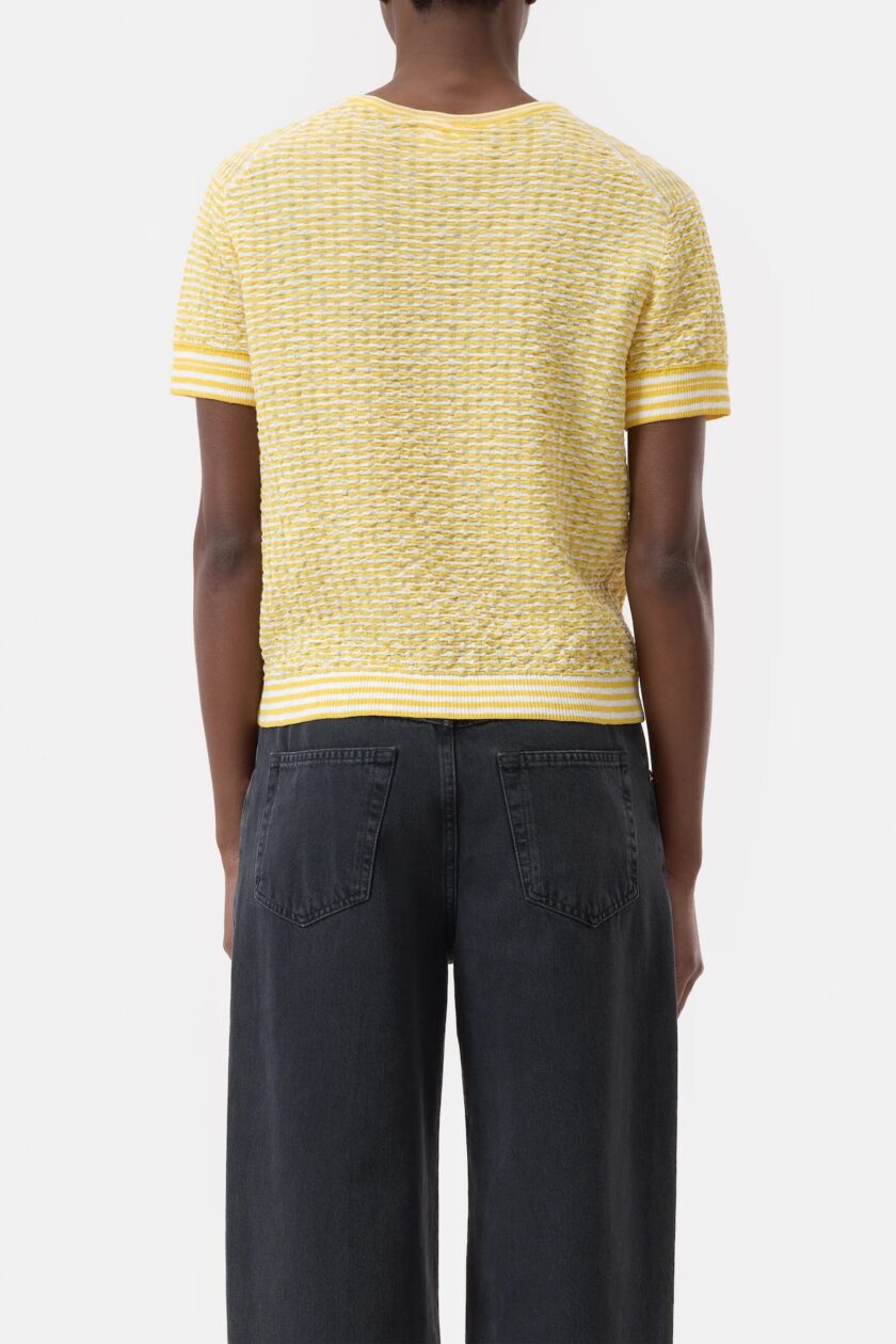 CAMISETA  COLOR AMARILLO-BLANCO CLOSED - Imagen 3