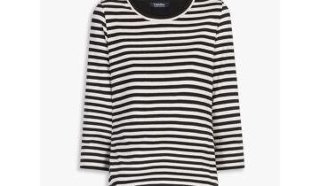 Camiseta de punto con escote barco MAX MARA