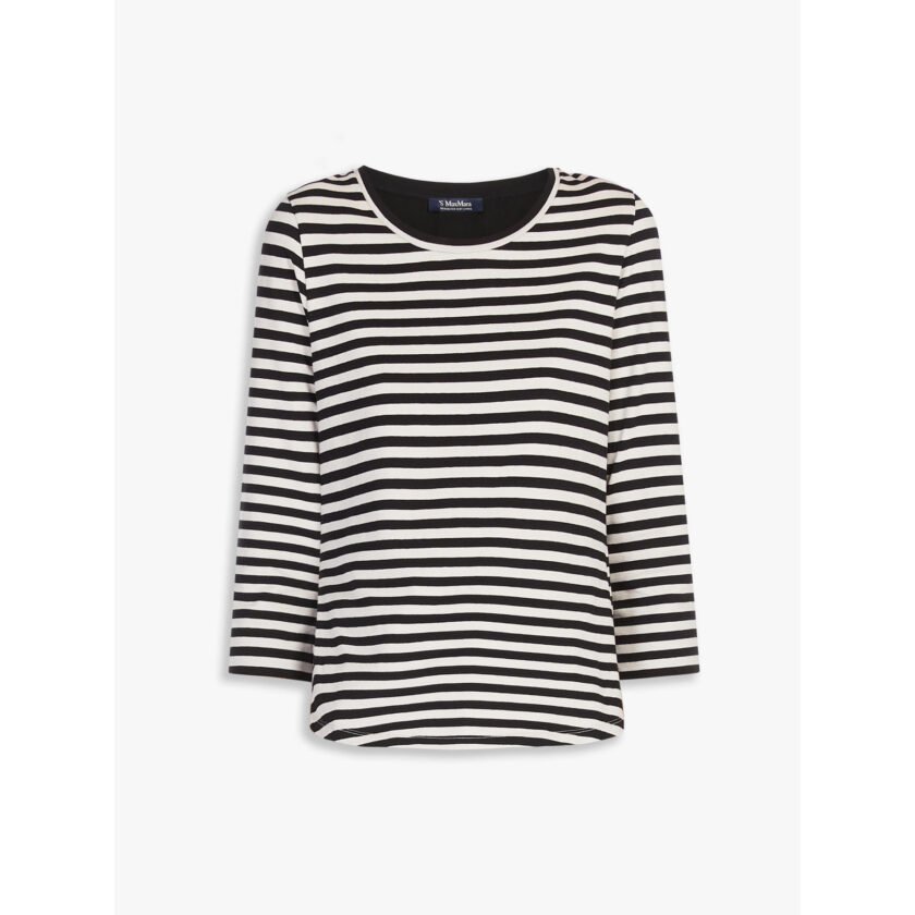 Camiseta de punto con escote barco MAX MARA