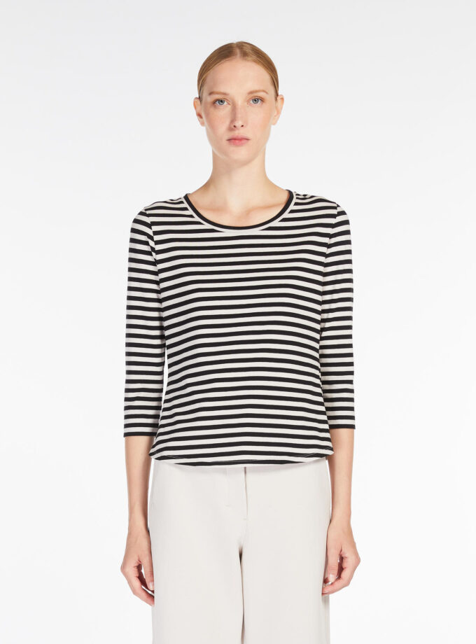 Camiseta de punto con escote barco MAX MARA