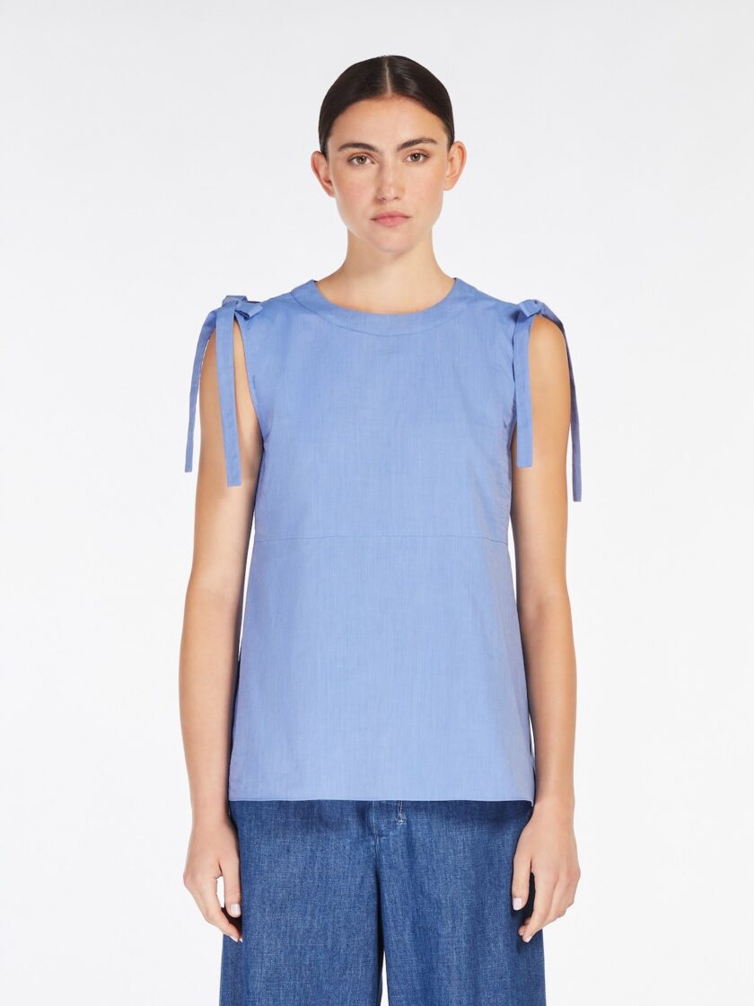Top acampanado en tela de algodón MAX MARA - Imagen 2