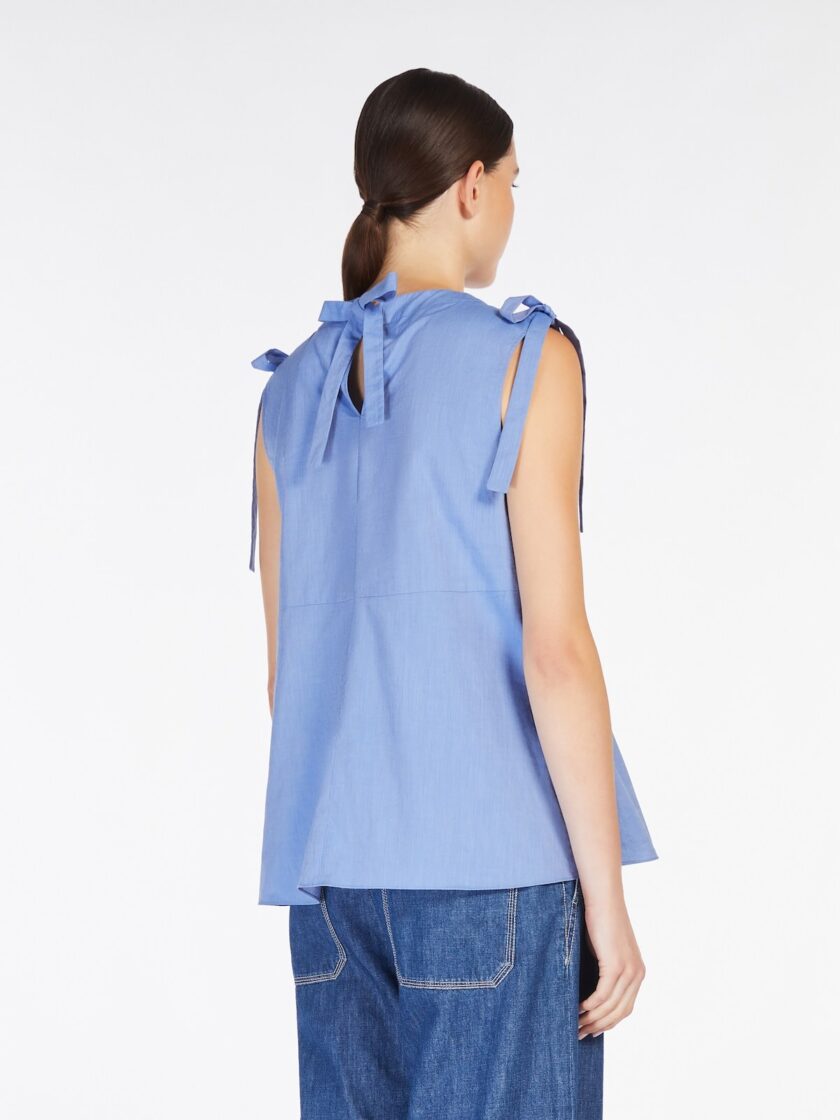 Top acampanado en tela de algodón MAX MARA - Imagen 3