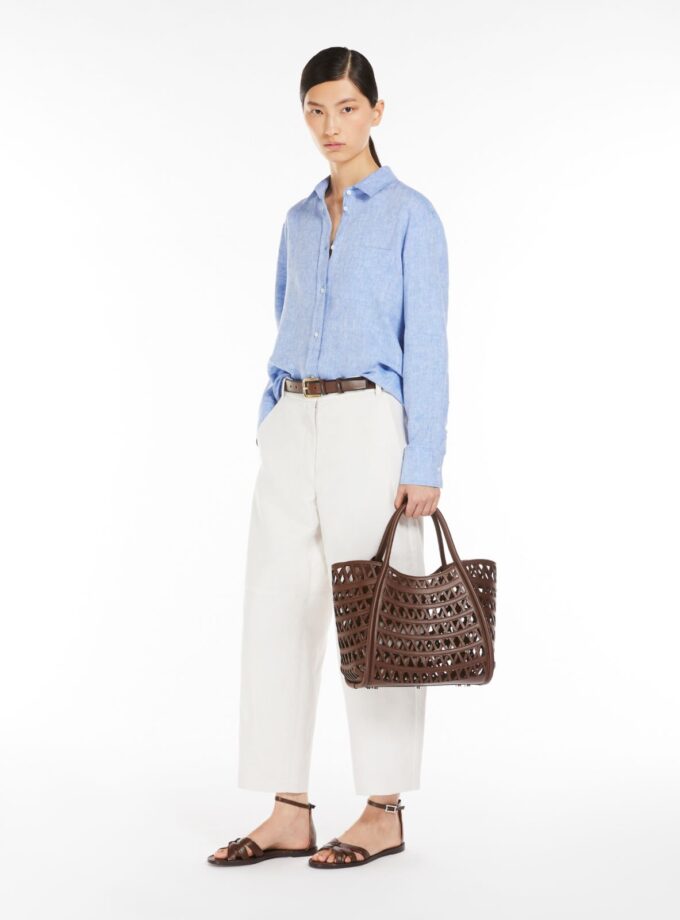 Camisa de corte regular en lino MAX MARA