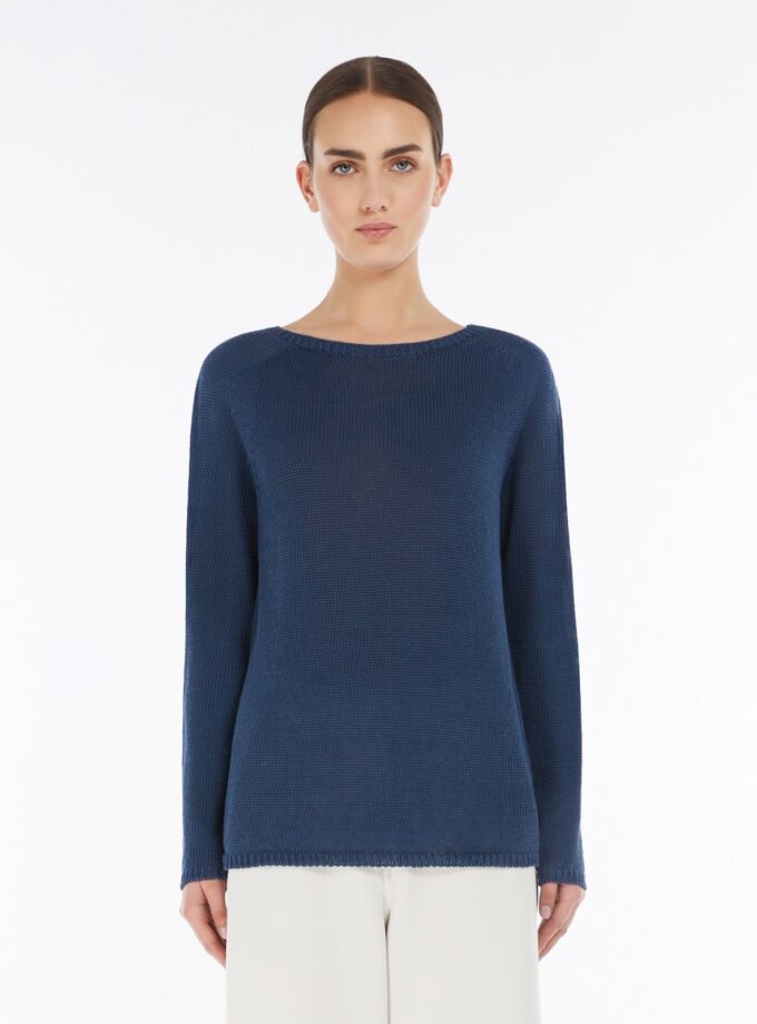 Jersey de manga larga en lino MAX MARA
