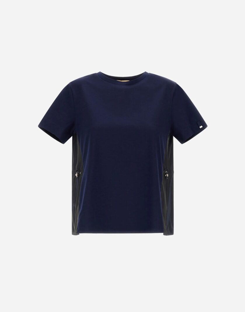 Camiseta de chic cotton jersey y new techno Tafetán HERNO