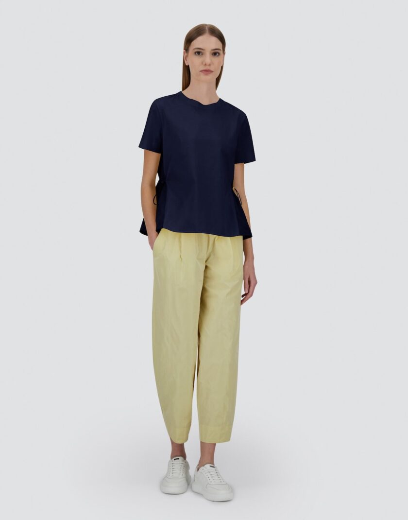 Camiseta de chic cotton jersey y new techno Tafetán HERNO - Imagen 2