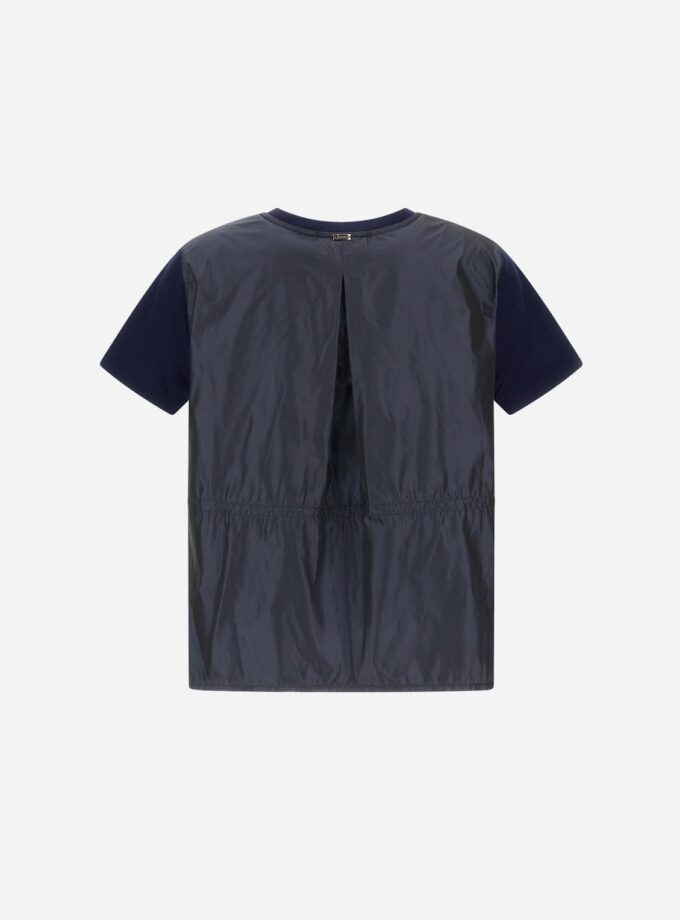 Camiseta de chic cotton jersey y new techno Tafetán HERNO
