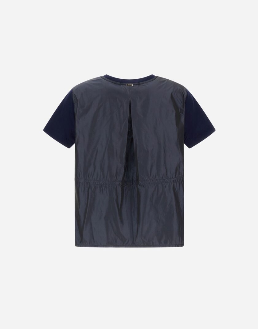 Camiseta de chic cotton jersey y new techno Tafetán HERNO - Imagen 3