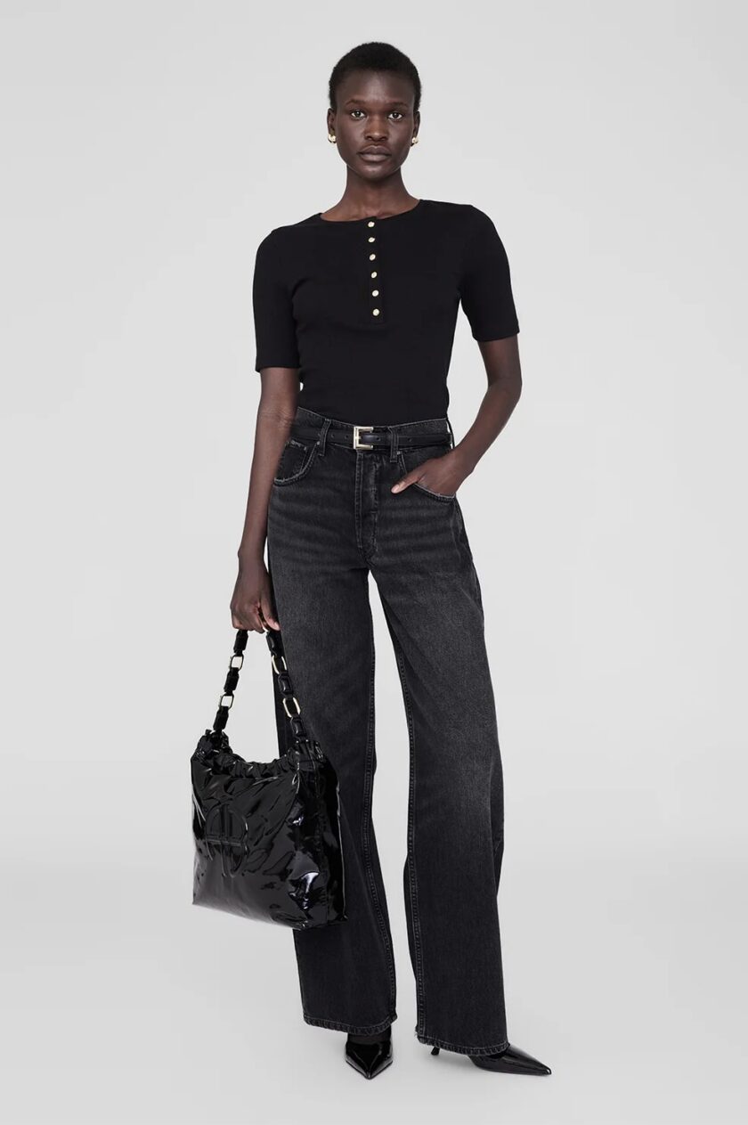 BOLSO  COLOR NEGRO ANINE BING - Imagen 2