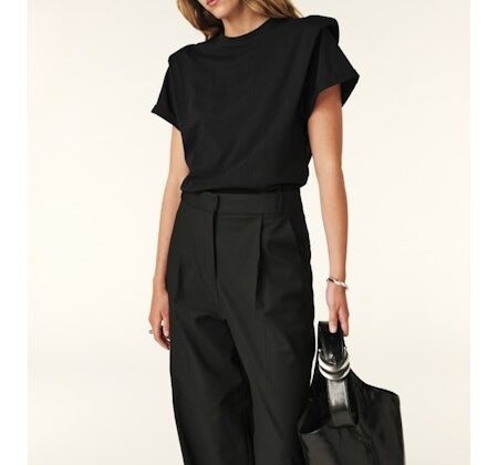 CAMISETA  COLOR NEGRO BA&SH