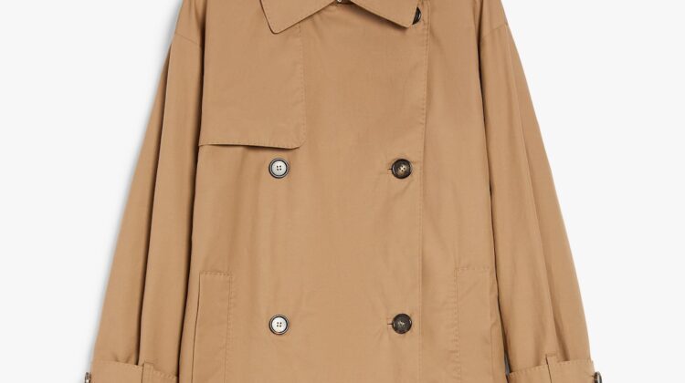 Gabardina corta de sarga impermeable MAX MARA