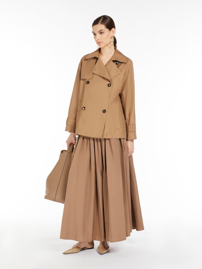 Gabardina corta de sarga impermeable MAX MARA - Imagen 2