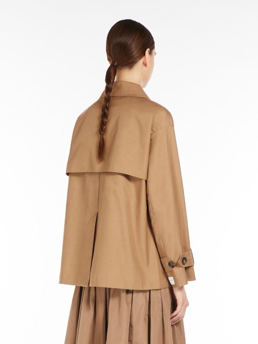 Gabardina corta de sarga impermeable MAX MARA - Imagen 3