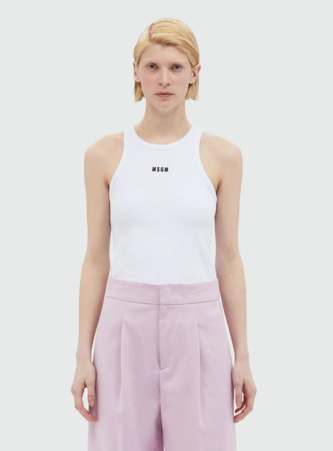 CAMISETA COLOR BLANCO MSGM