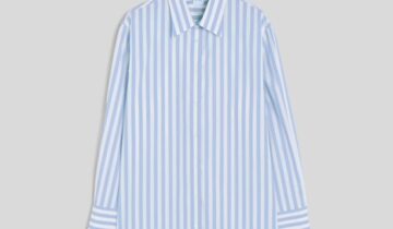 CAMISA DE POPELINA CON RAYAS VERTICALES ASPESI