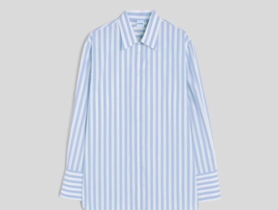 CAMISA DE POPELINA CON RAYAS VERTICALES ASPESI