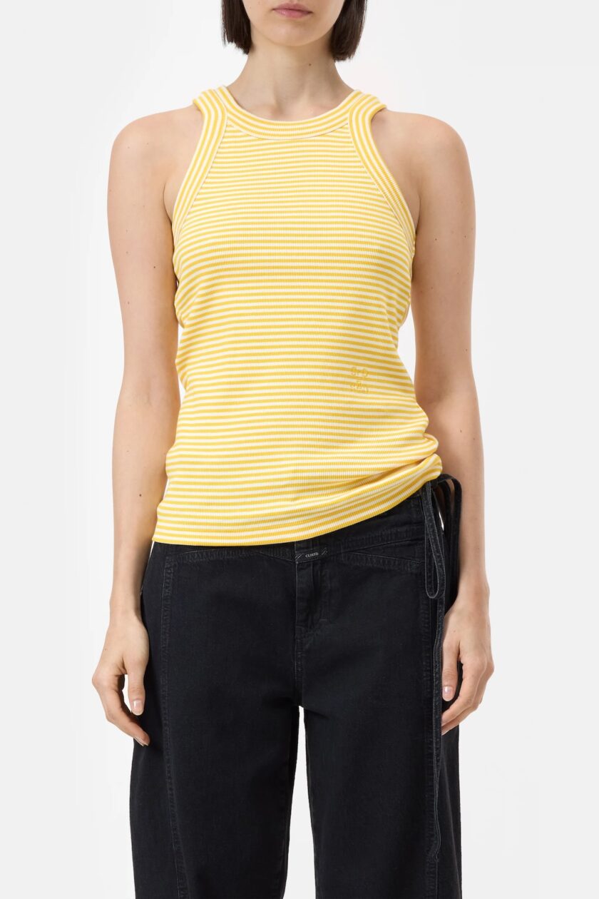 TOP  COLOR AMARILLO-BLANCO CLOSED - Imagen 2