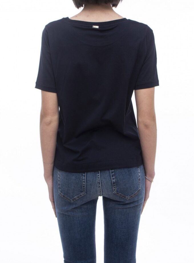 CAMISETA COLOR AZUL MARINO HERNO