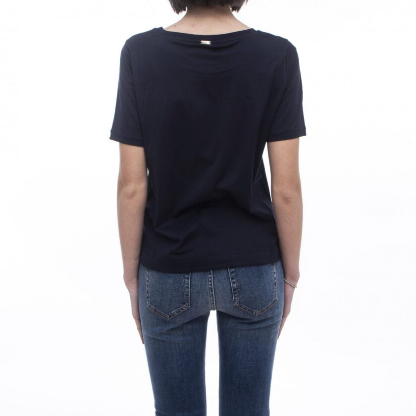 CAMISETA  COLOR AZUL MARINO HERNO - Imagen 2