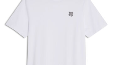 CAMISETA CÓMODA CON PARCHE DE CABEZA DE ZORRO MAISON KITSUNE