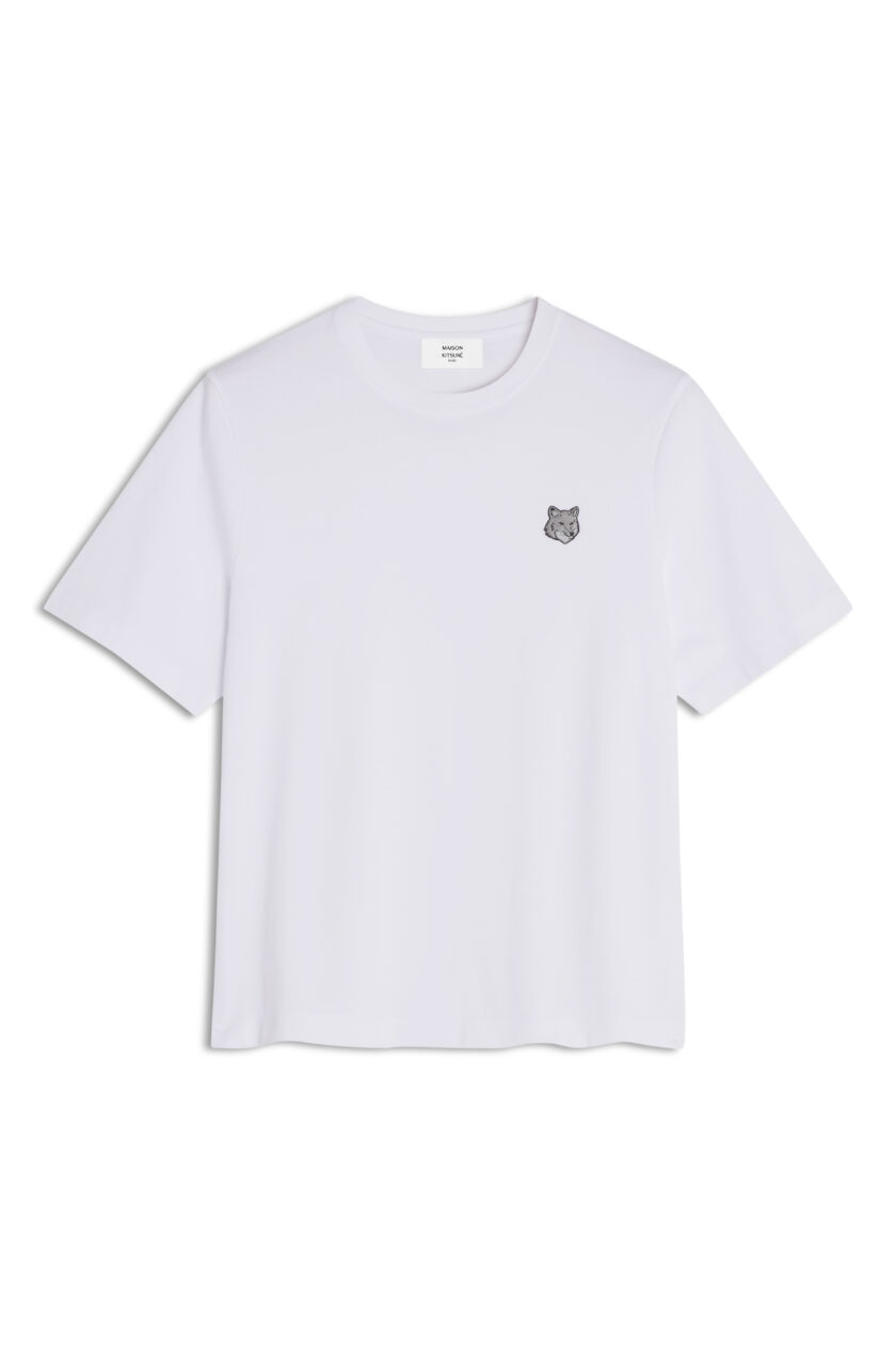 CAMISETA CÓMODA CON PARCHE DE CABEZA DE ZORRO MAISON KITSUNE - Imagen 3