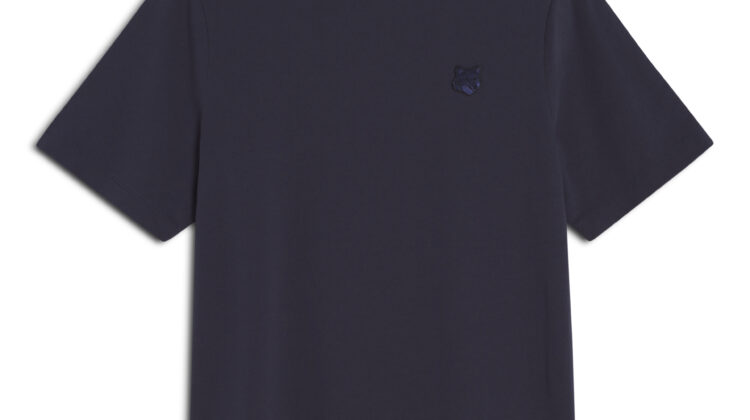 CAMISETA CÓMODA CON PARCHE DE CABEZA DE ZORRO MAISON KITSUNE