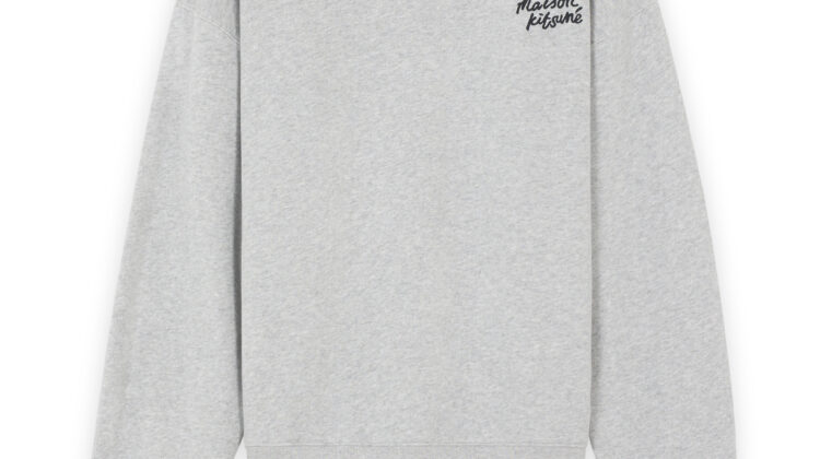 SUDADERA CONFORT CON LETRAS DE ESCRITURA DE MAISON KITSUNE