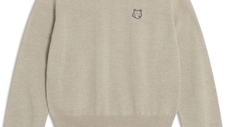 JERSÉI REGULAR CON PARCHE DE CABEZA DE ZORRO MAISON KITSUNE