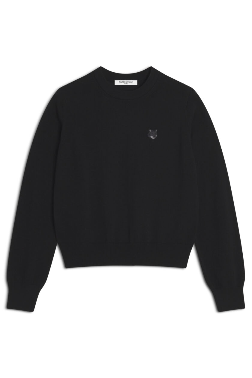 JERSEY  REGULAR CON PARCHE DE CABEZA DE ZORRO MAISON KITSUNE - Imagen 3