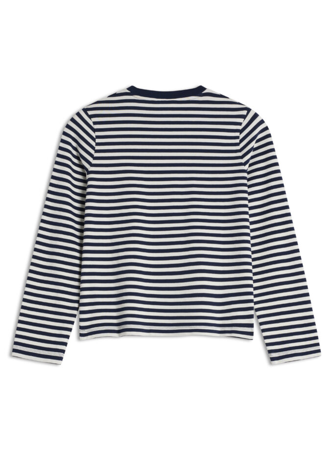 CAMISETA CLÁSICA MARINA CON PARCHE DE ZORRO MAISON KITSUNE