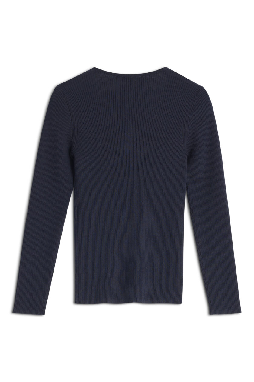CÁRDIGAN DE CANALÉ FINO CON PARCHE DE ZORRO PARA BEBÉ MAISON KITSUNE - Imagen 3